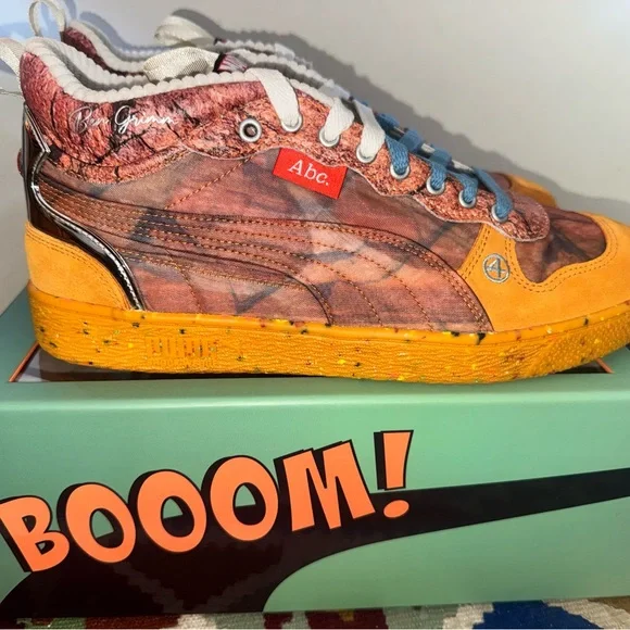 Advisory Board Crystals Fantastic Four The Thing Puma Marvel Orange Sneakers - Picture 5 of 16